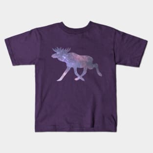 Galaxy Elk Kids T-Shirt